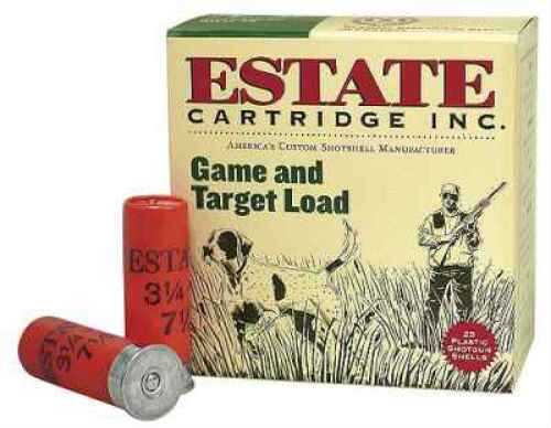 12 Gauge 25 Rounds Ammunition Estate Cartridge 2 3/4" 1 oz Lead #6